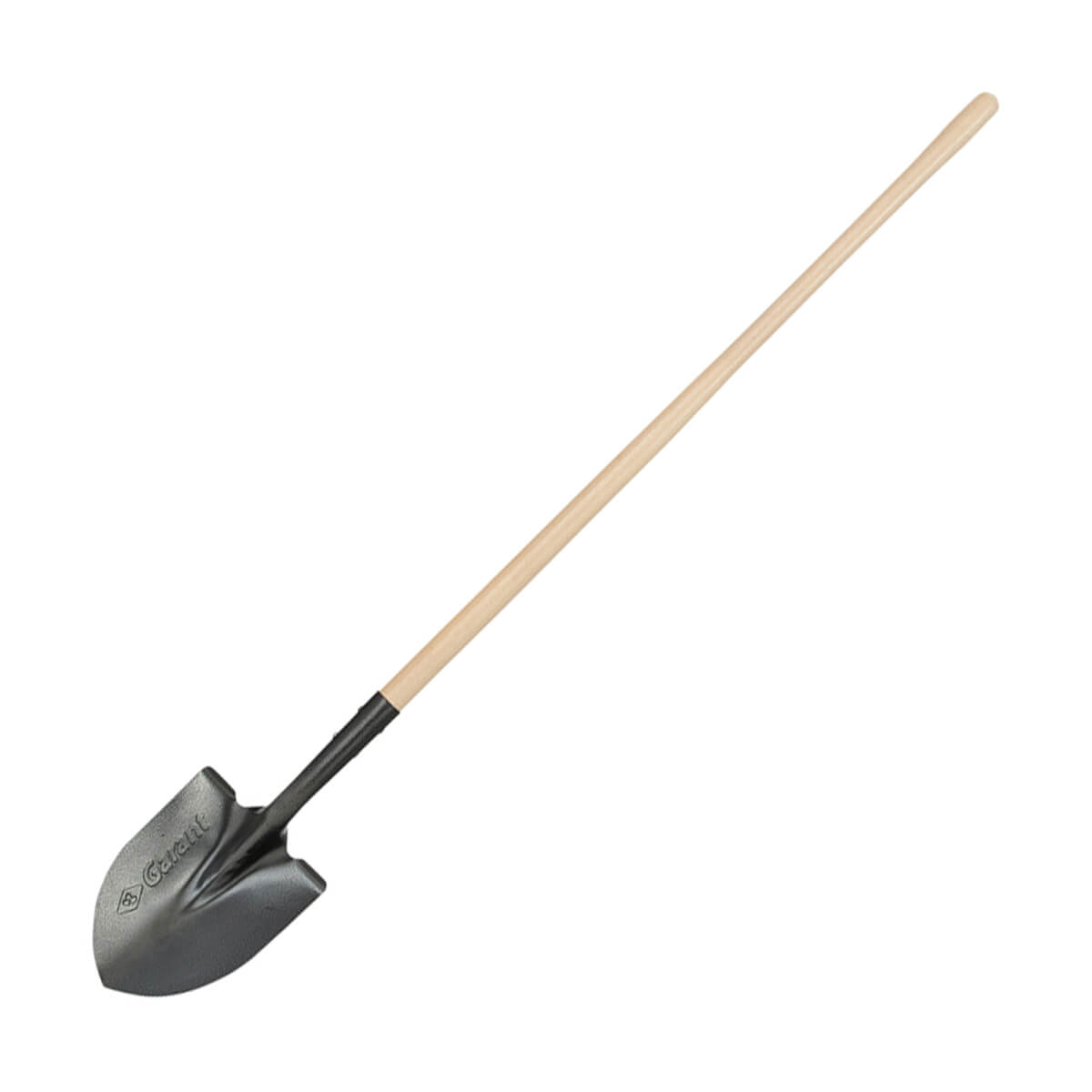 Round Point Shovel With Long Wood Handle - 61-in