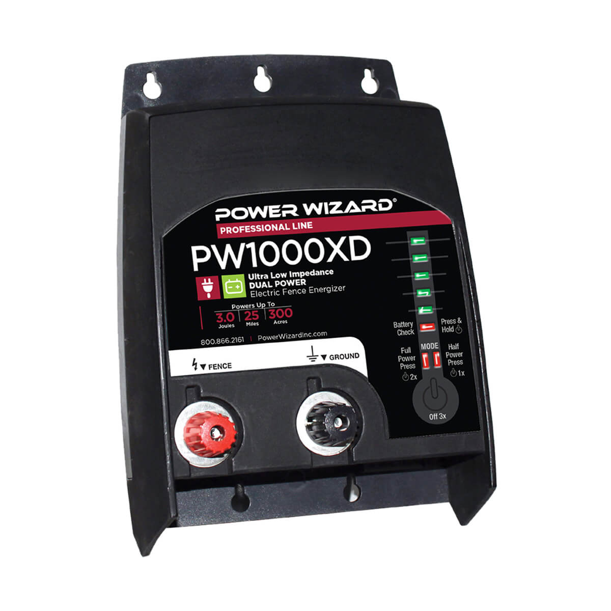 FarmPro Plug-in Smart Energizer Battery Power Wizard FP3000XD