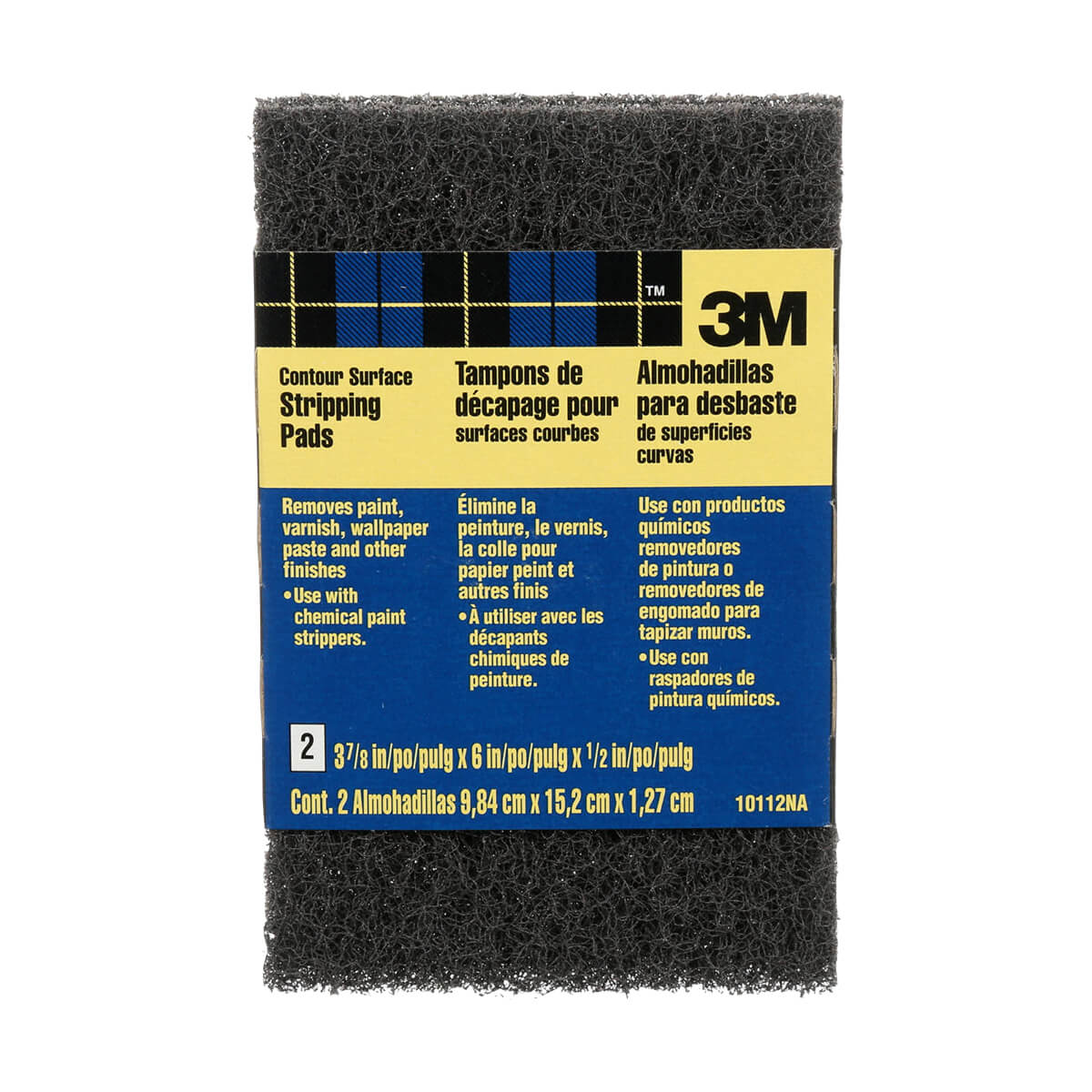 3M Heavy Duty Stripping Pads for Curved Surfaces -  10112NA - 3-3/4-ft X 6-ft