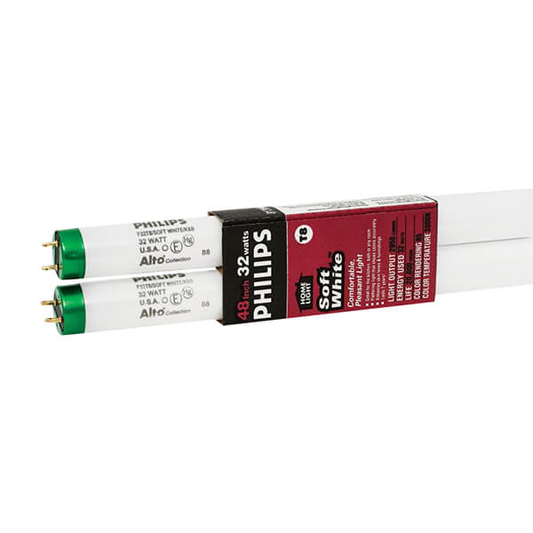 Fluorescent Bulb - Soft White - 32WT8 - 48-in - 2 Pack