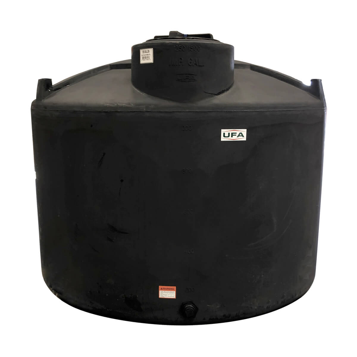Vertical Storage Water Tank - Black - 1250 Gal