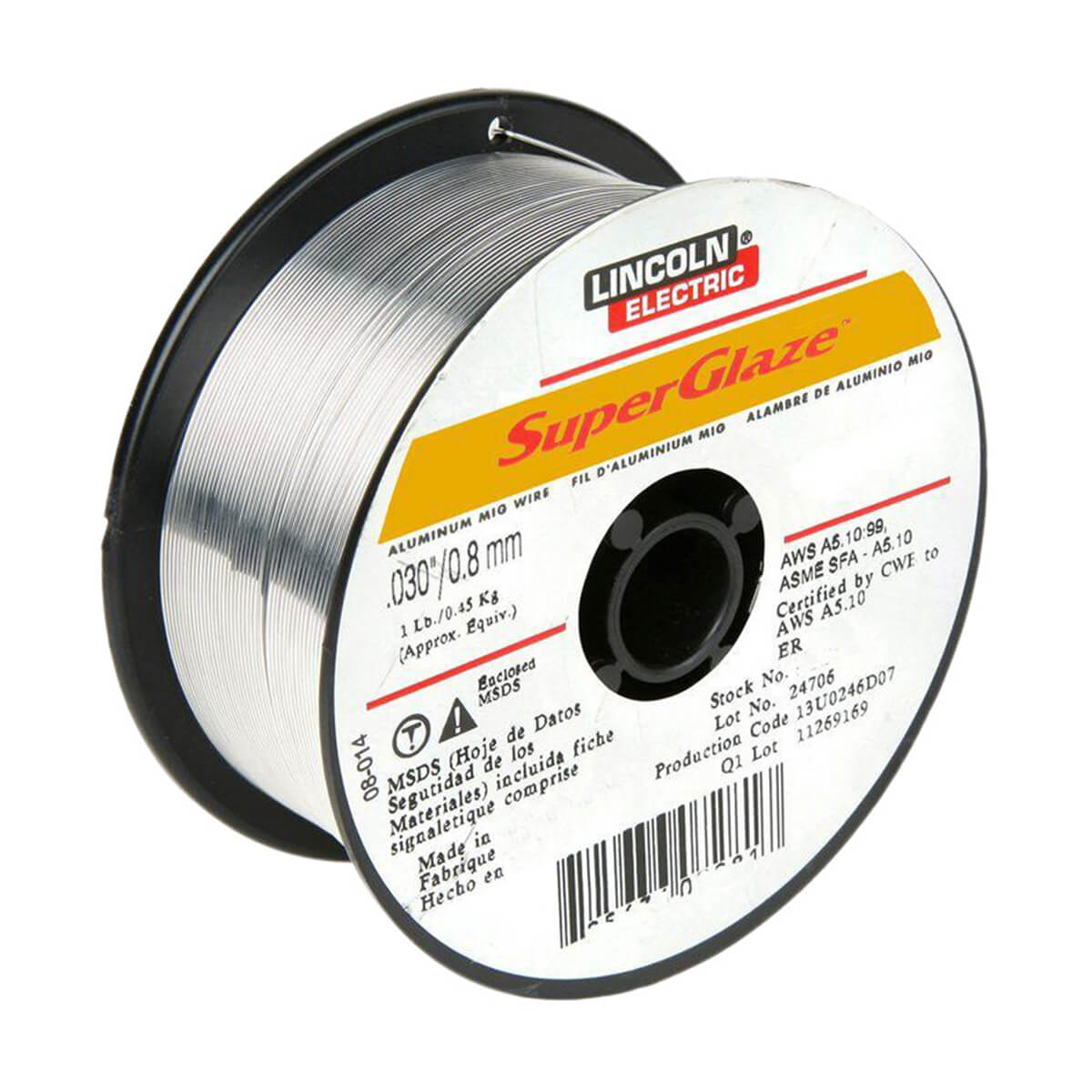 LINCOLN ELECTRIC KH513 Aluminum Welding Wire 4043 - 1 lb Spool