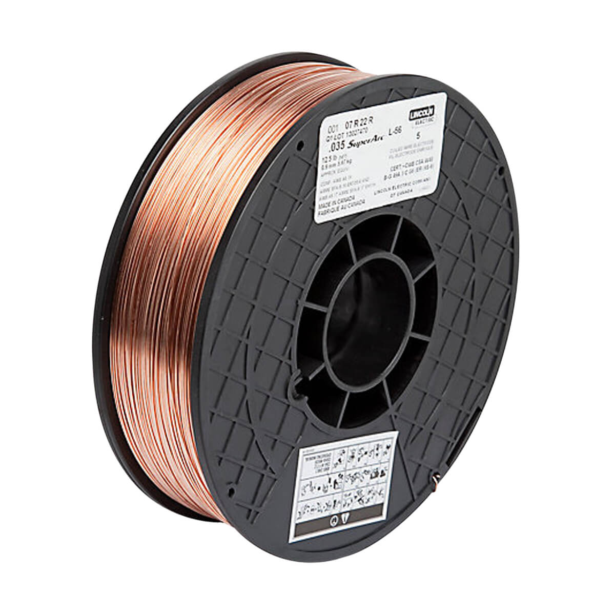 Lincoln .035-in SuperArc L-56 MIG Wire - 12.5 lb Spool