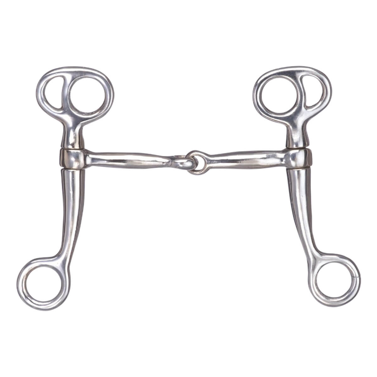 Metalab Tom Thumb Snaffle Bit with Chrome Mouth