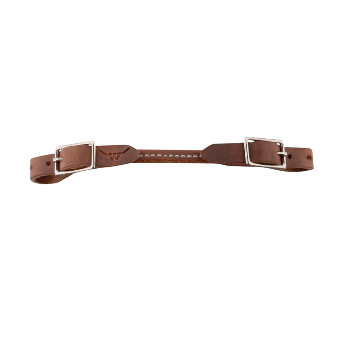 Rounded Leather Curb Strap