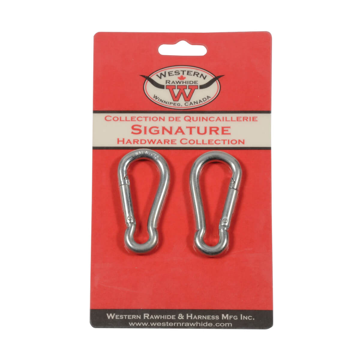 Zinc Plated Spring Hook  - 6mm, 1/4-in x 2-1/2-in