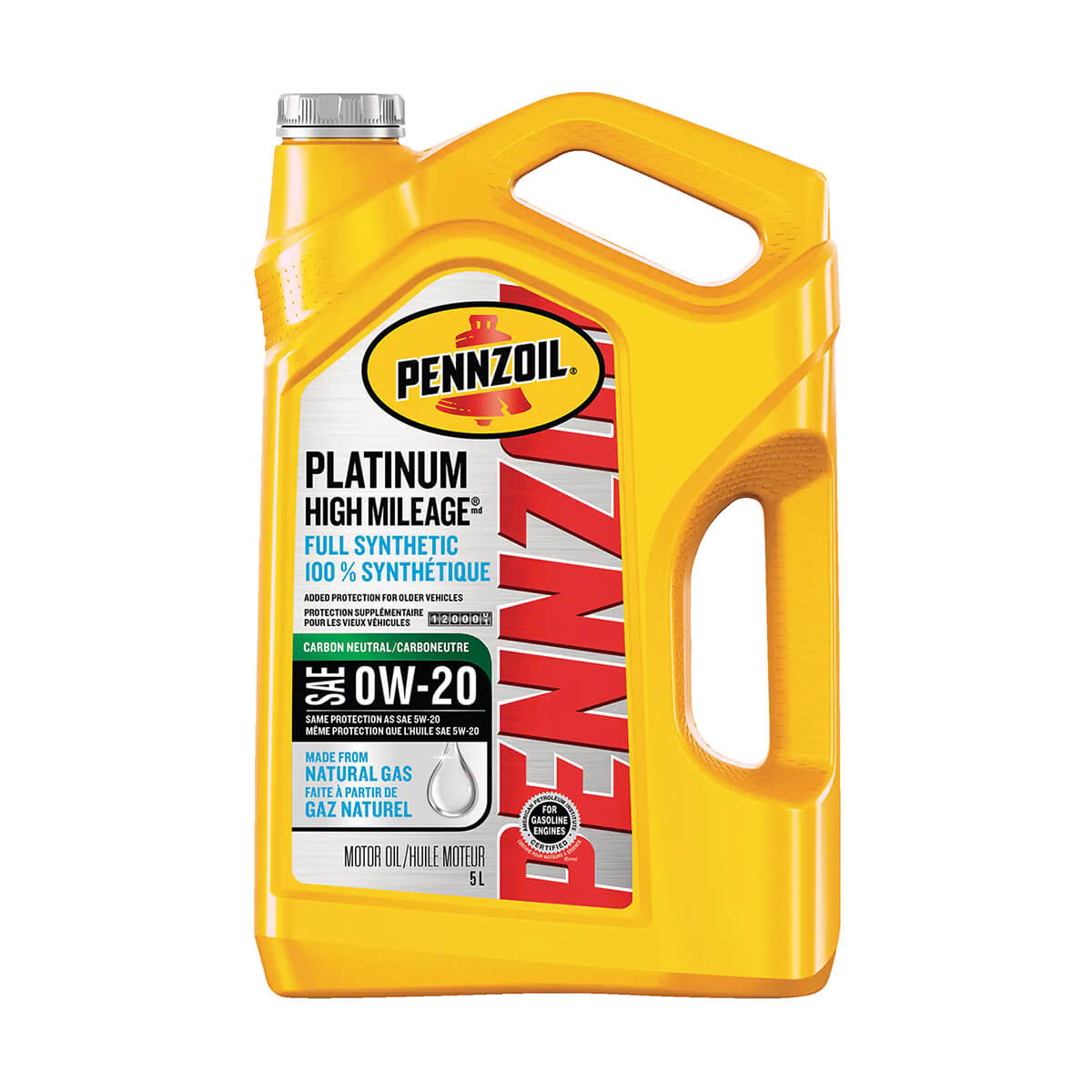 Shell Pennzoil Platinum Synthetic 0W-20 - 5 L