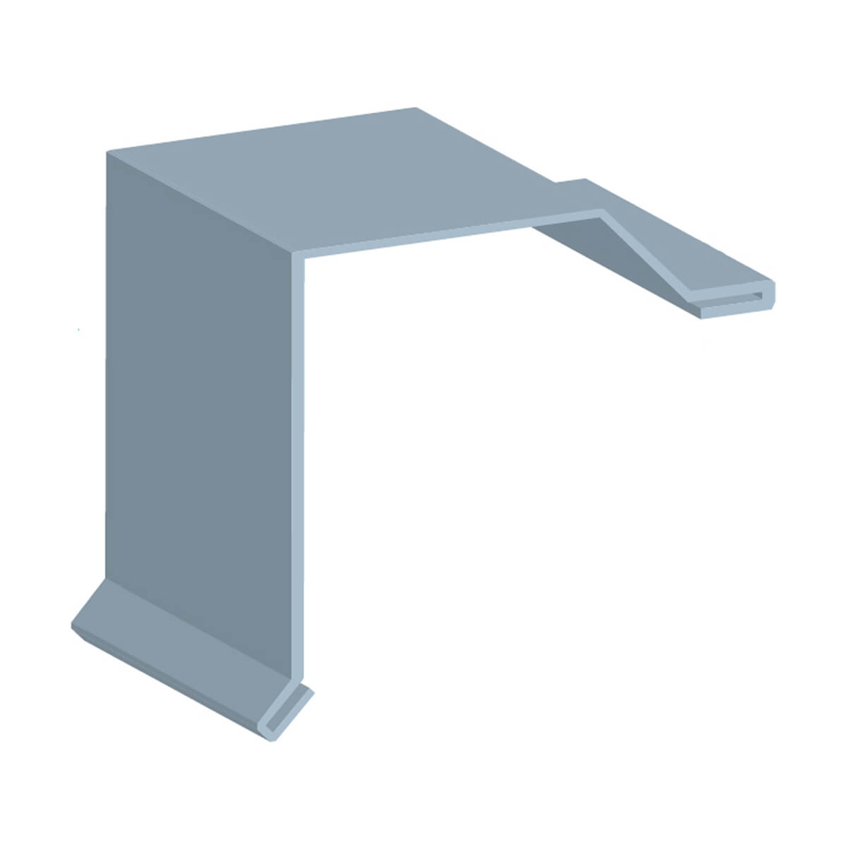 Metal Duraclad Gable Trim - 29 GA - 10-ft - Galvalume