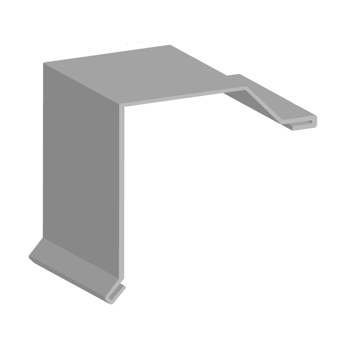 Metal Weather Shield Gable Trim - 10-ft - Galvalume