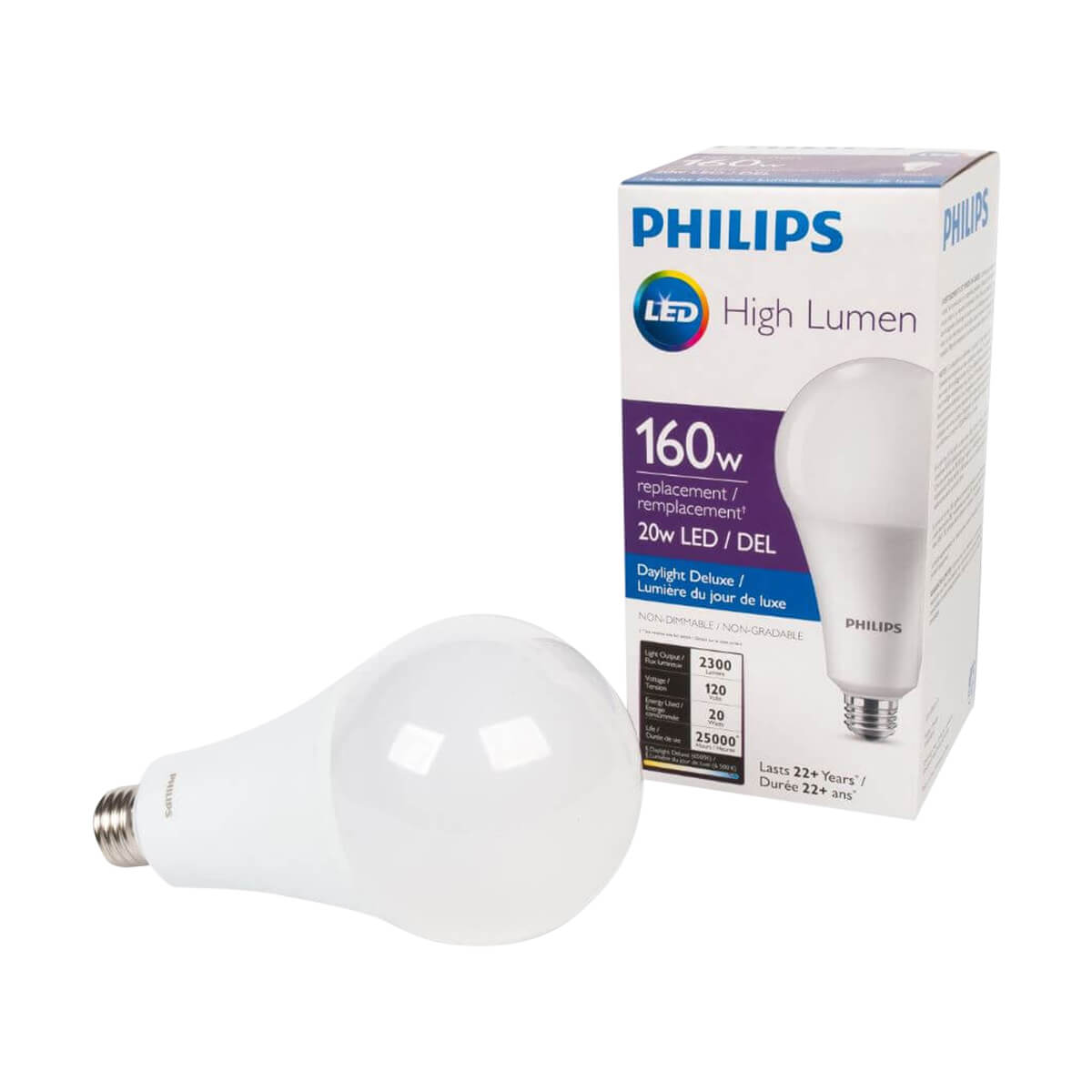 Phillips 160W / 20W Equivalent LED High Lumen Bulb