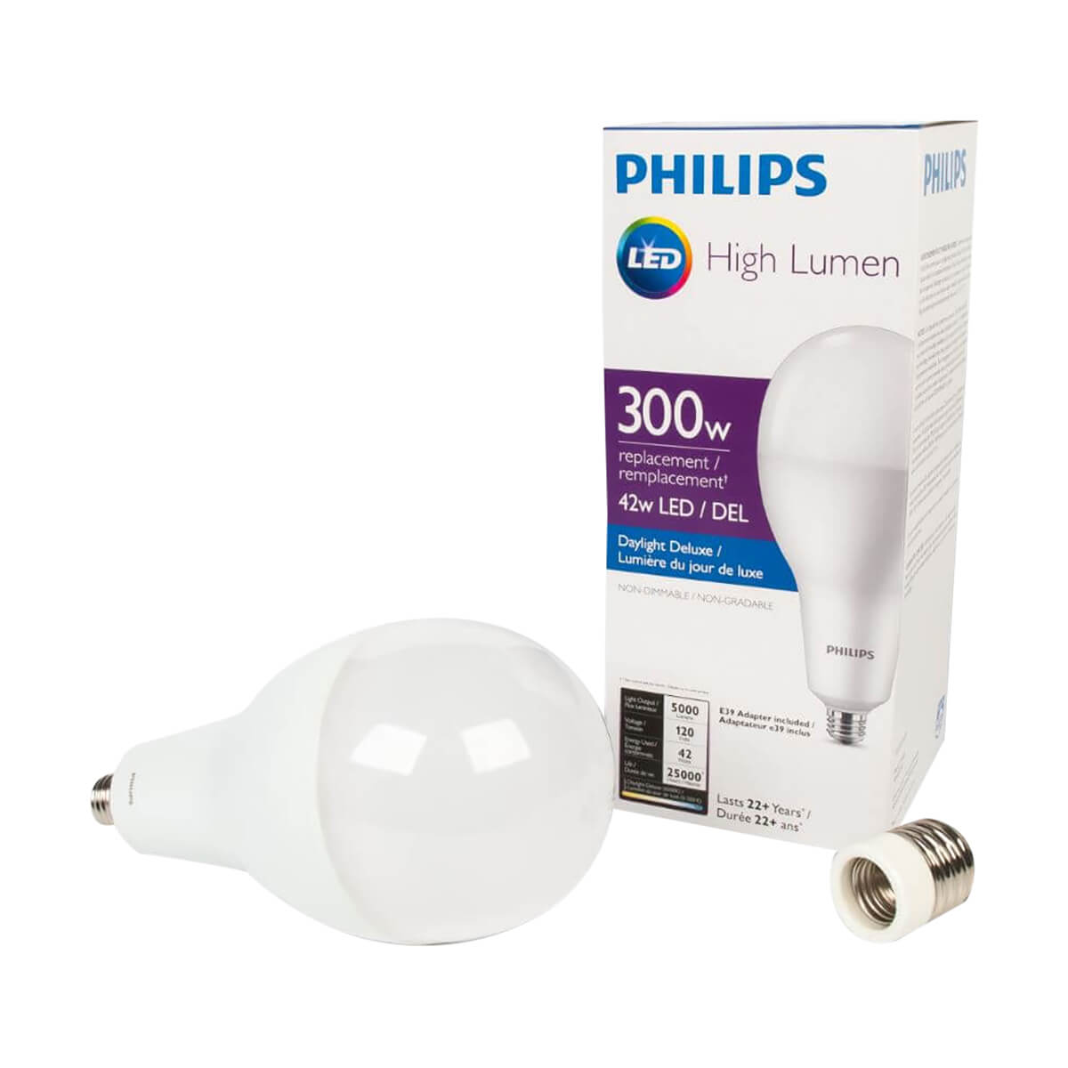 Phillips 300W / 42W Equivalent LED High Lumen Bulb