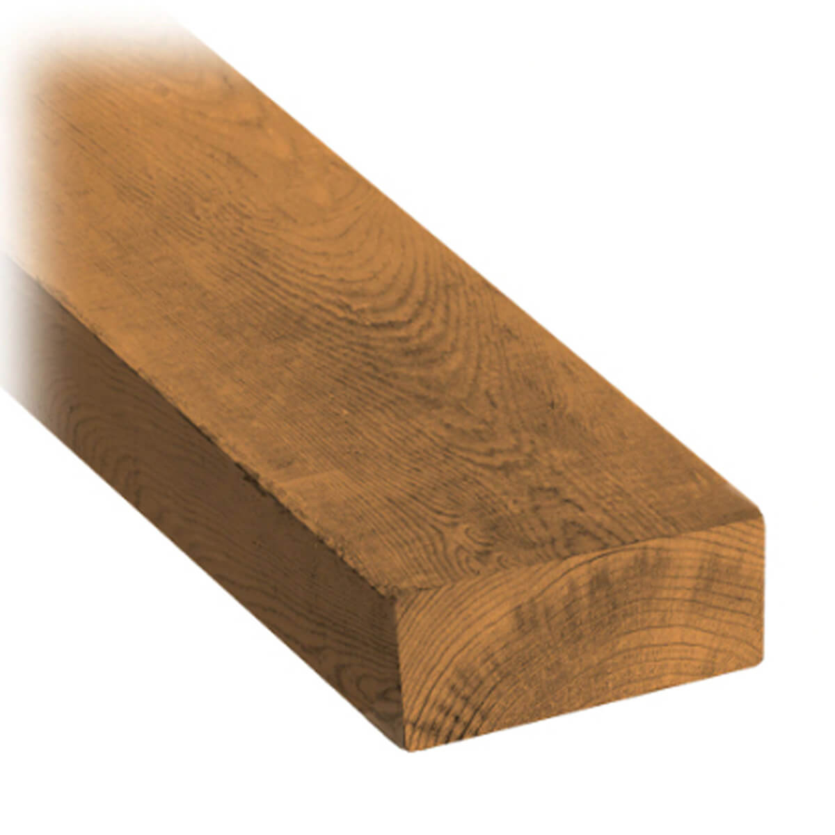 Brown Pressure Treated Lumber - 2 x 4 x 12-ft