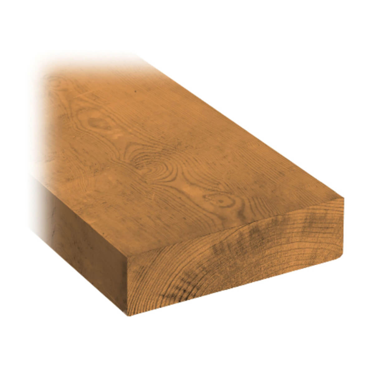 Brown Pressure Treated Lumber - 2 x 6 x 12-ft