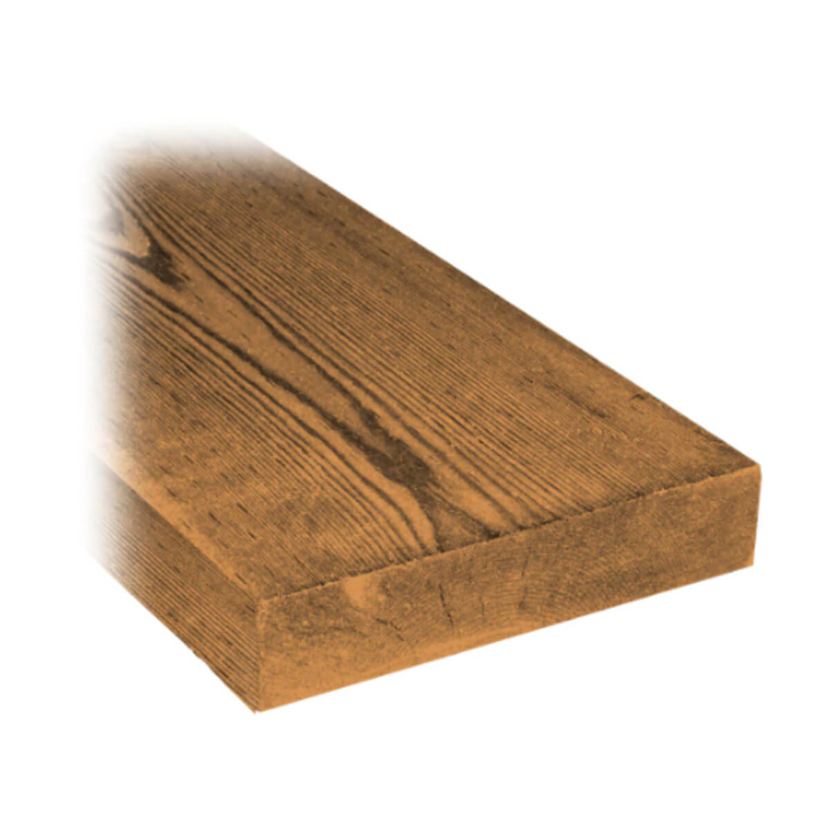 Brown Pressure Treated Lumber - 2 x 8 x 16-ft
