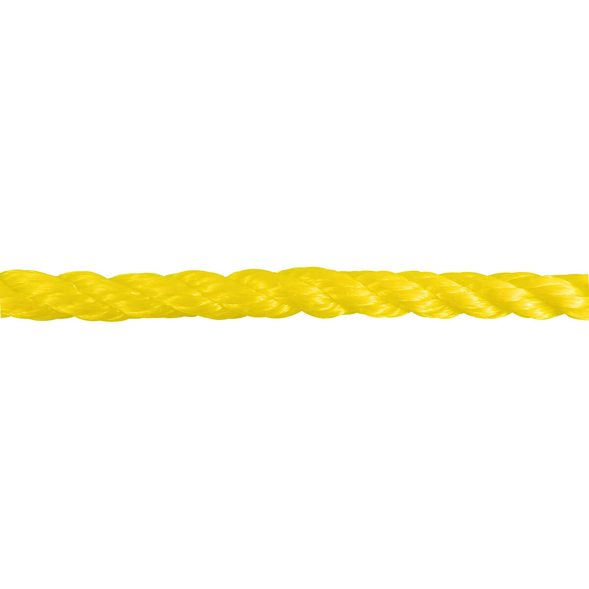 Polypropylene Twisted Rope - Yellow - 1/4-in x 100-ft Polypropylene Twisted Rope - Yellow - 1/4-in x 100-ft