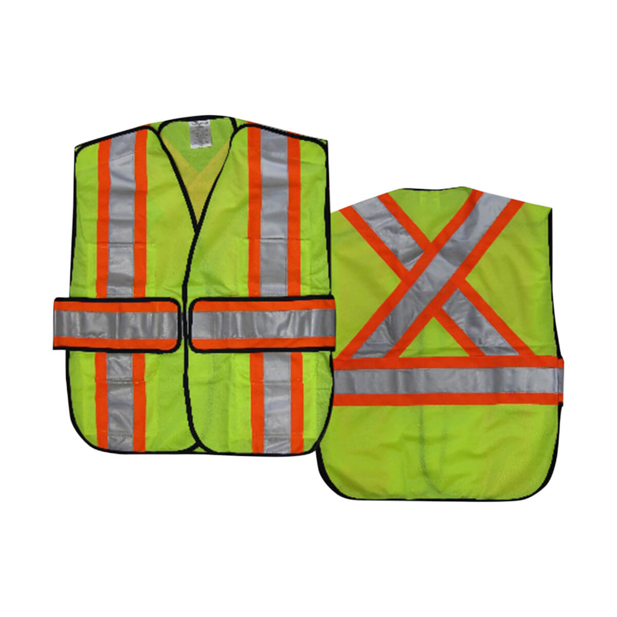 WorkHorse® Hi-Viz 5-Point Tear Away Traffic Vest