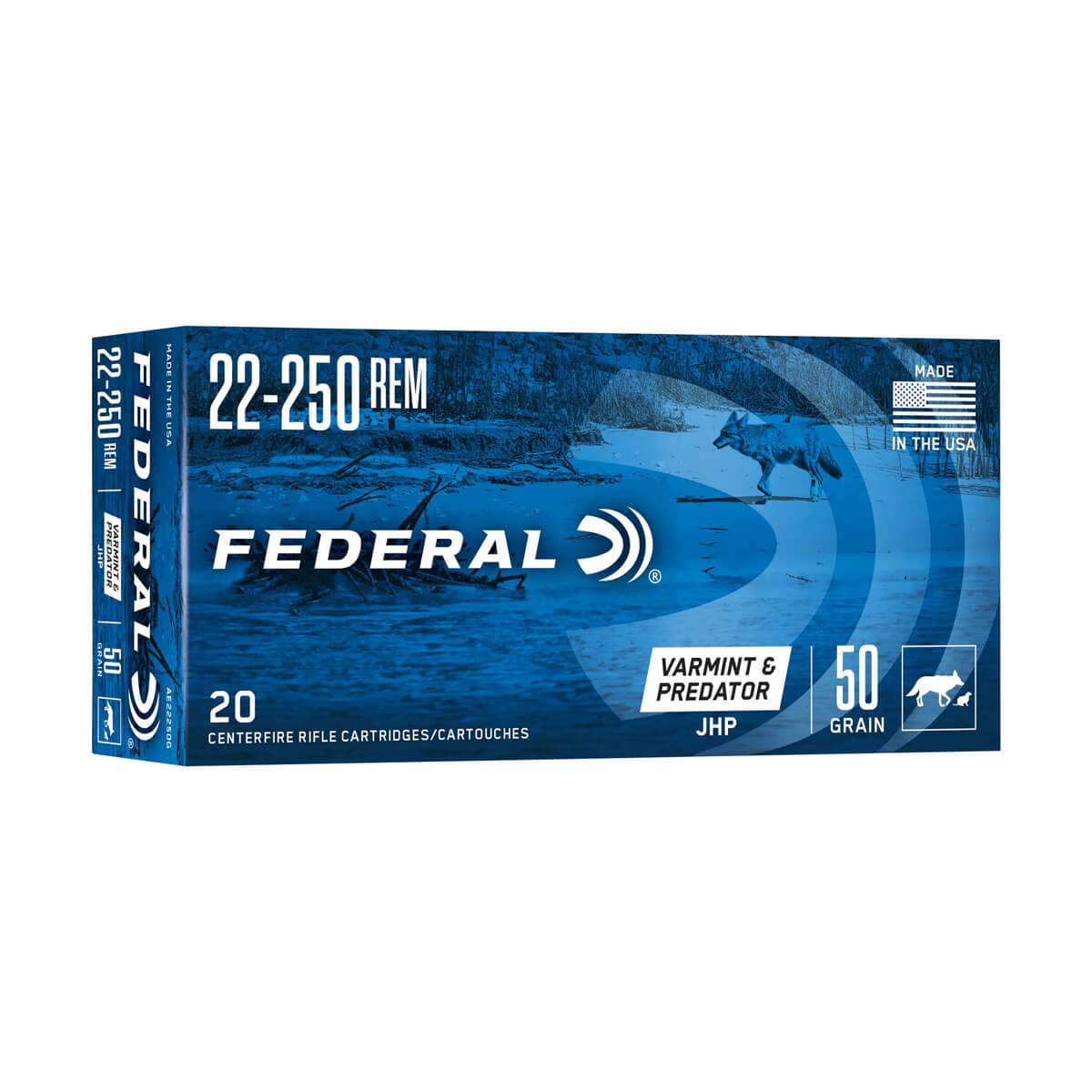 Varmint & Predator - 22-250 Rem - 50 Grain - 20 Pack