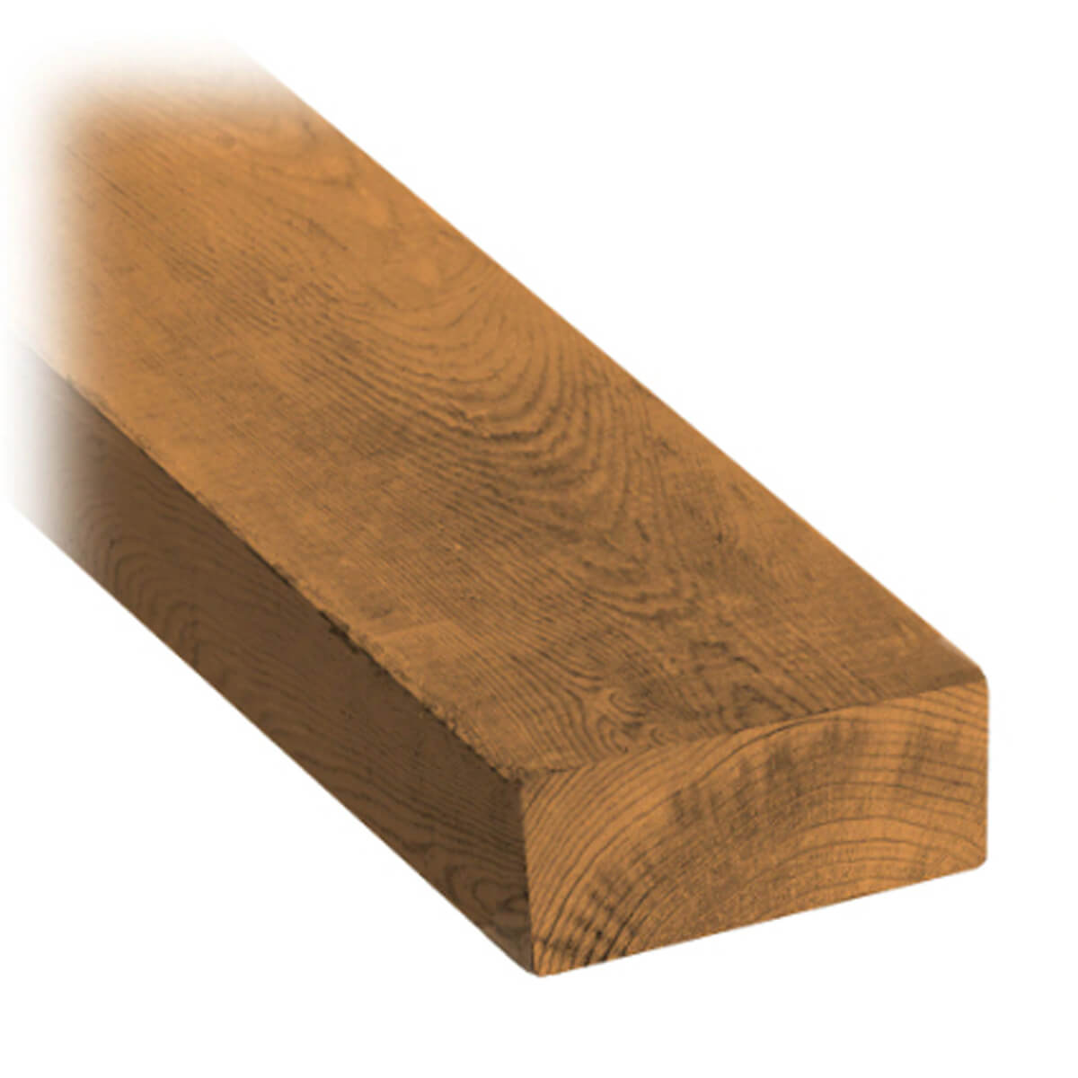 Brown Pressure Treated Lumber - 2 x 4 x 10-ft
