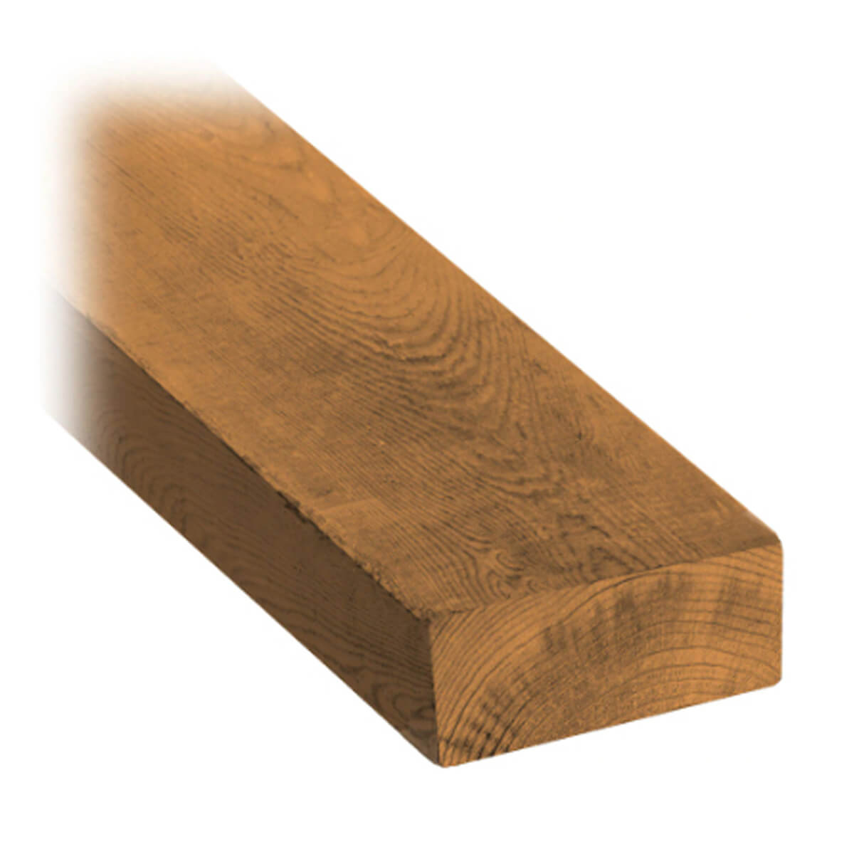 Brown Pressure Treated Lumber - 2 x 4 x 16-ft