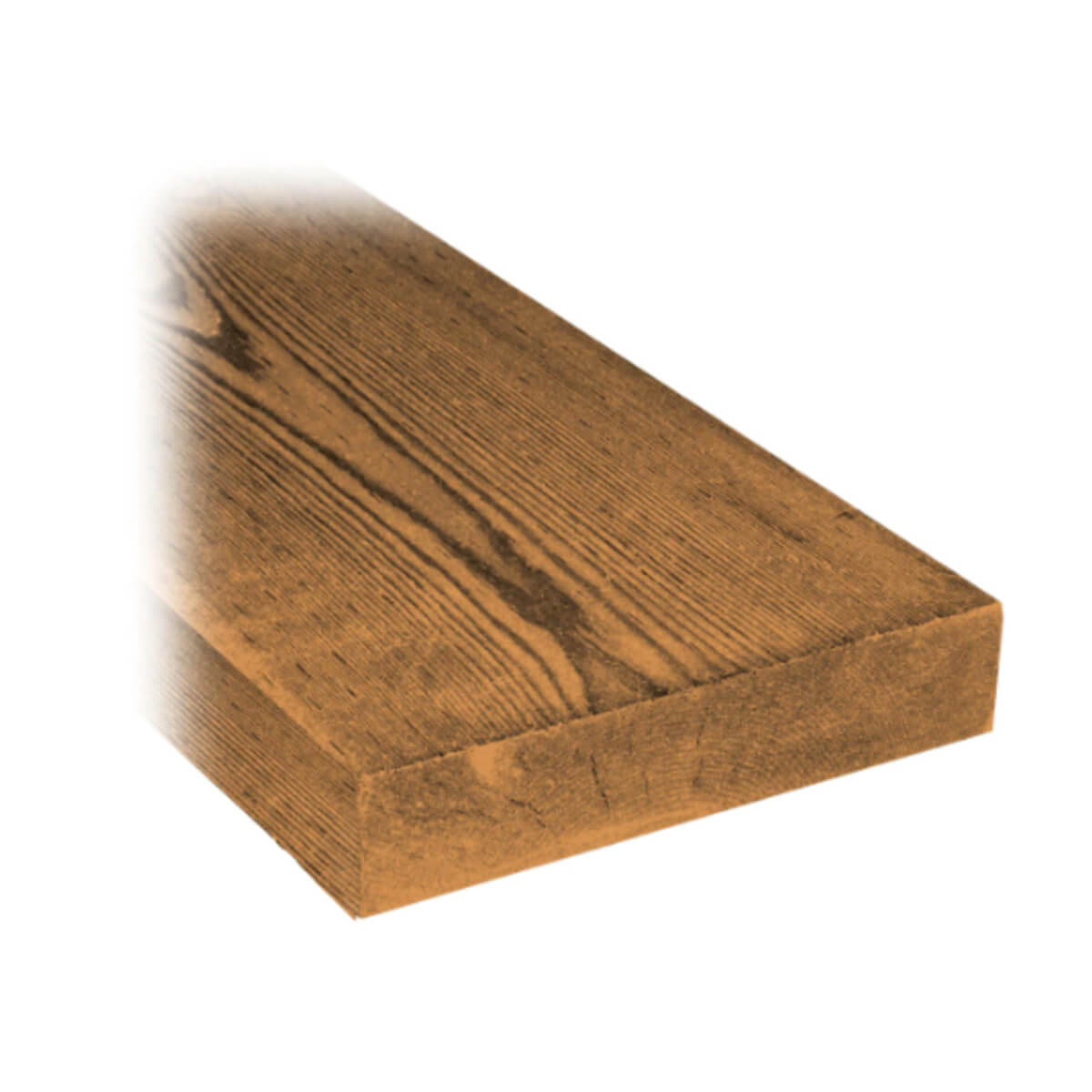 Brown Pressure Treated Lumber - 2 x 8 x 10-ft