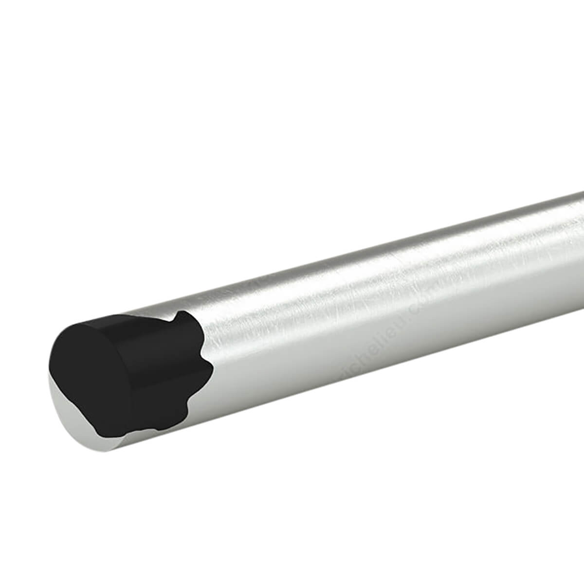 Unthreaded Rod - Black Tip - Galvanized Steel - 1/8-in X 36-in