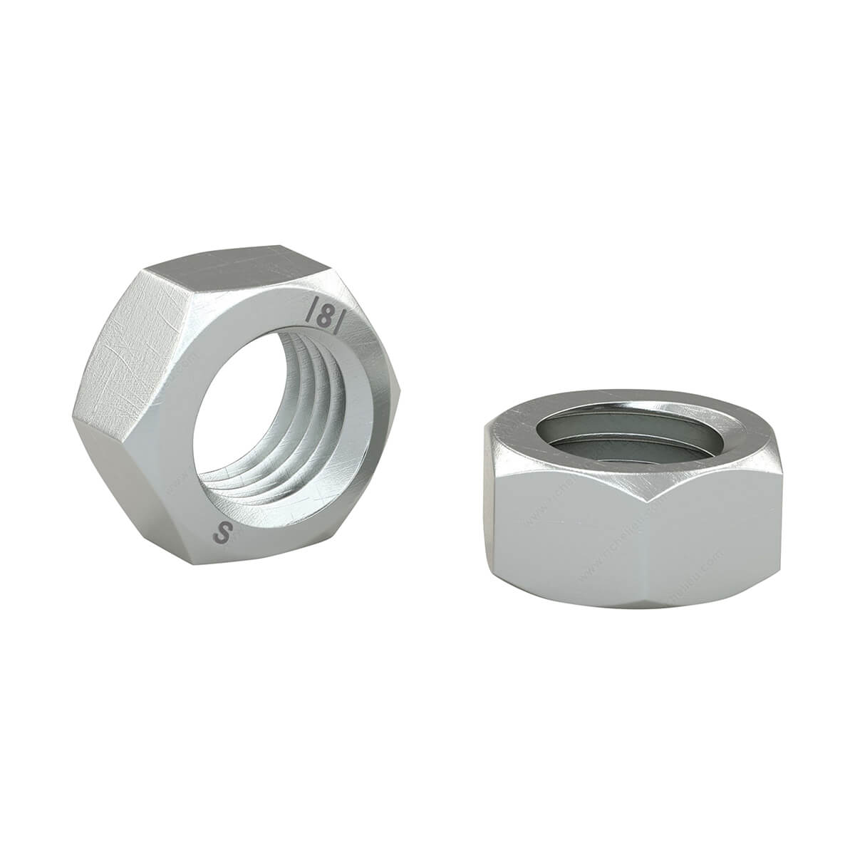 Hexagonal Nut - Zinc Plated - M4 X 0.7 Pitch - 8 / Pack