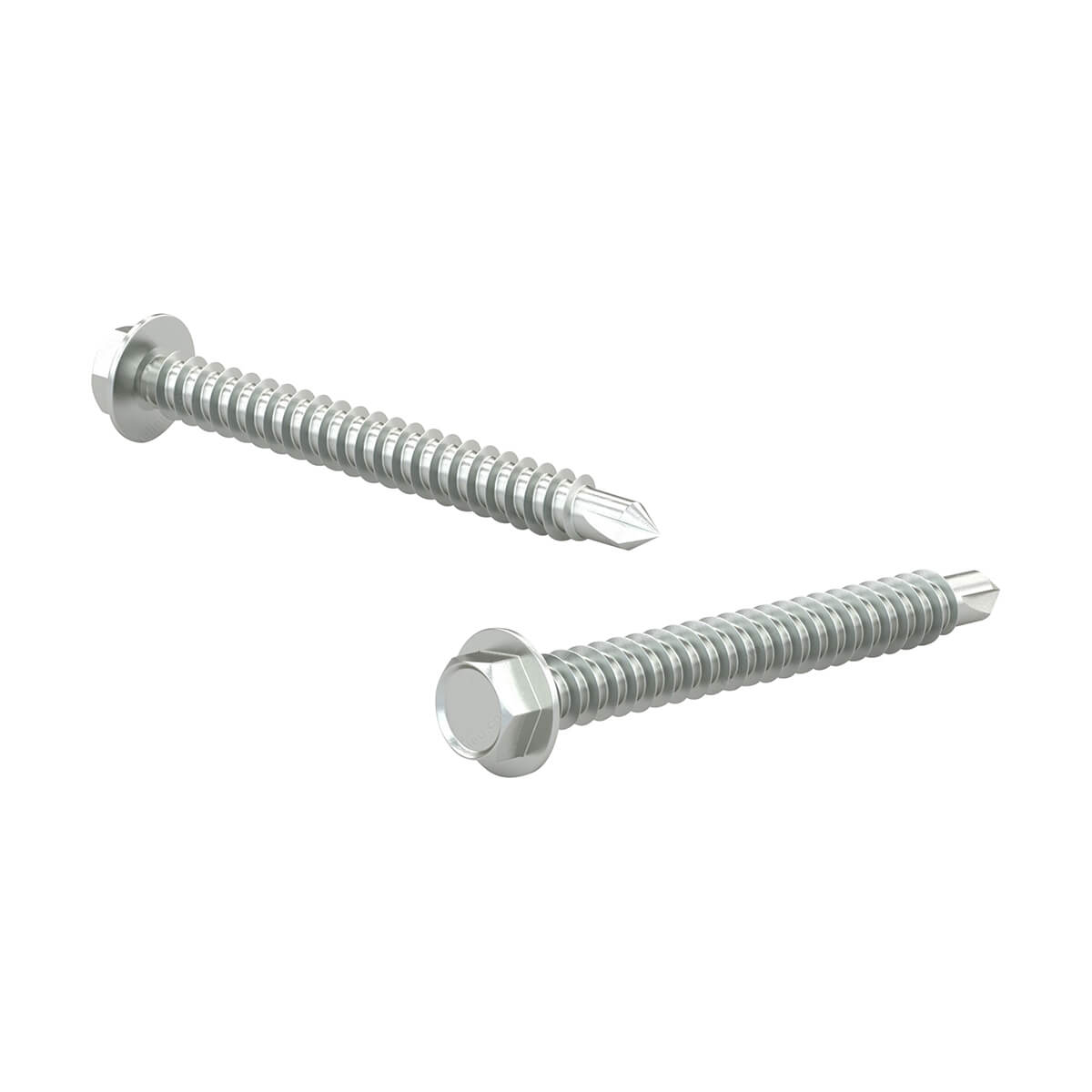 Hex with Washer Self-Drilling Screws - #12 X 2-in - 100/Box