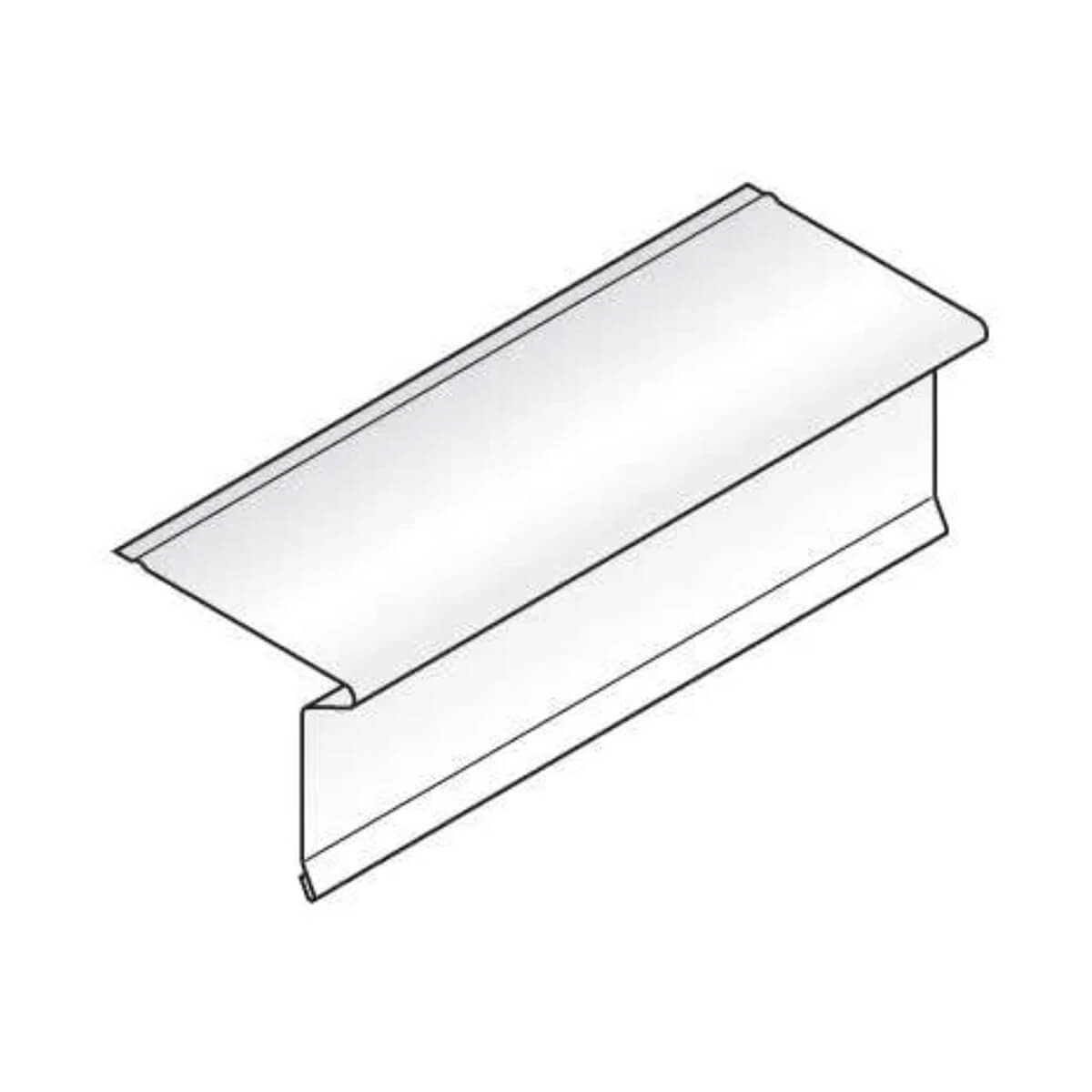 Aluminum Drip Edge - 2-in x 9-ft 10-in – White