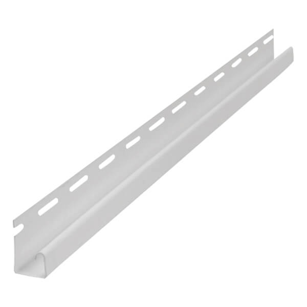 Kaycan -Vinyl J Trim - 5/8-in x 12-ft - White