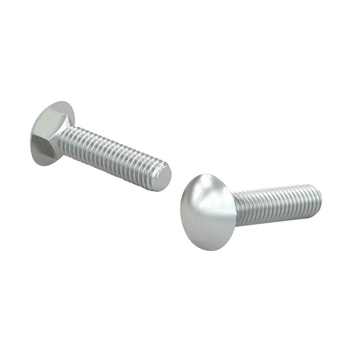 Round Head Carriage Bolts - 3/8"