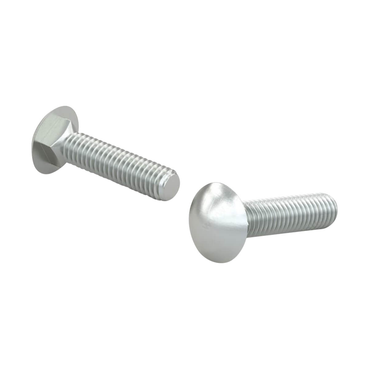 Round Head Carriage Bolts - 1/2"
