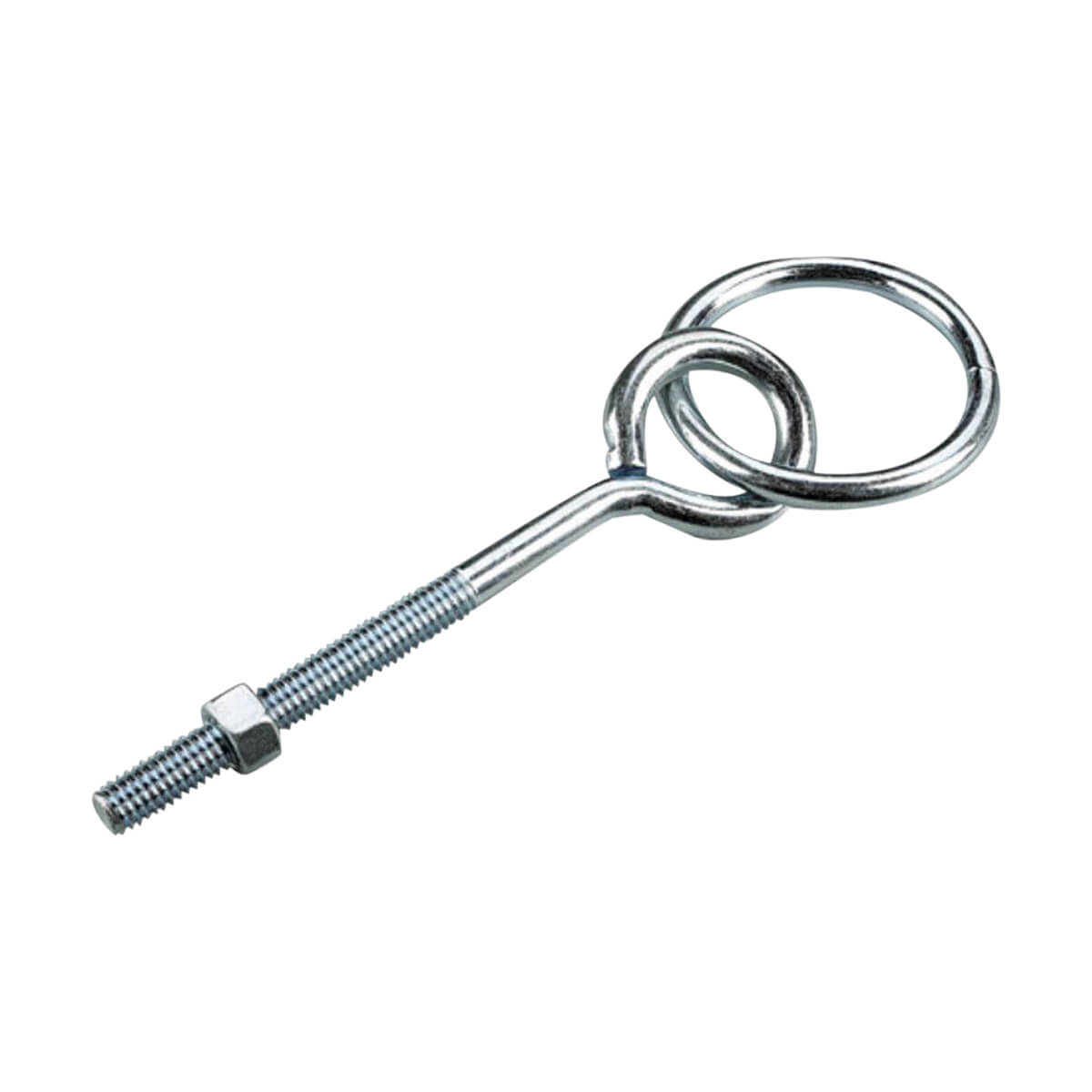 Steel Ring Bolt with Nut - 6in