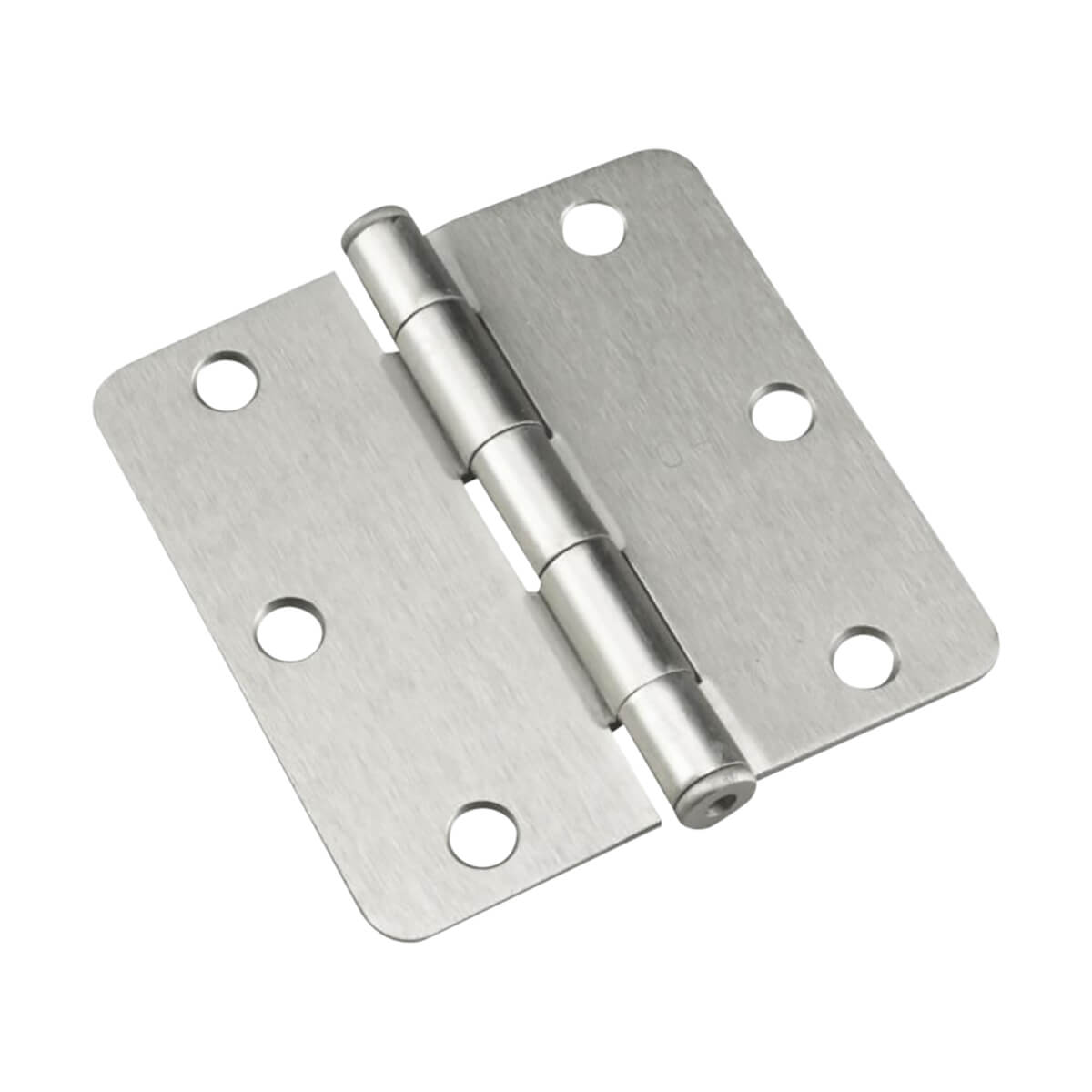 Full Mortise Butt Hinge - Brushed Nickel - 1/4-in Radius - 3-1/2-in