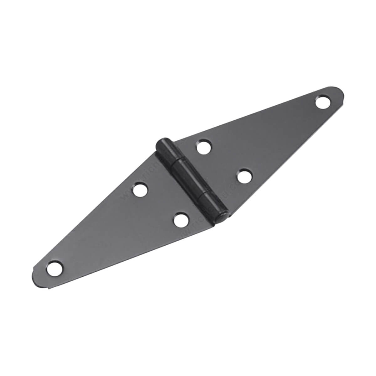 Heavy Duty Strap Hinge - Black - 4-in - 2 Pack