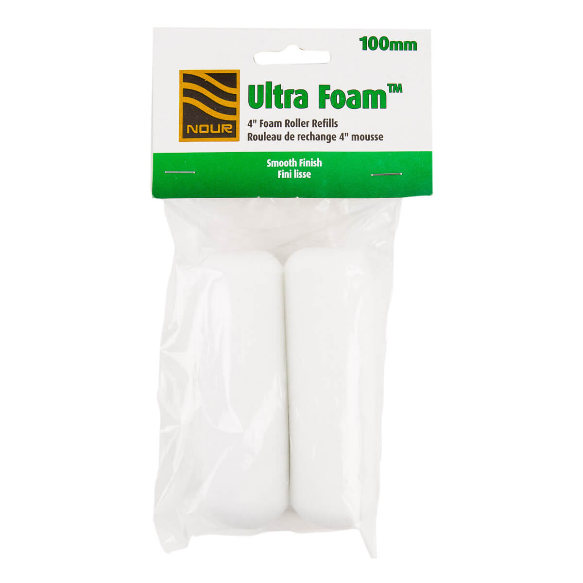 Foam Paint Roller Refills - Twin Pack - 4-in