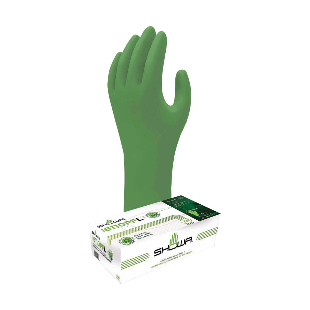 Gloves - Nitrile - Green-Dex Biodegradable - L - 100 Pack