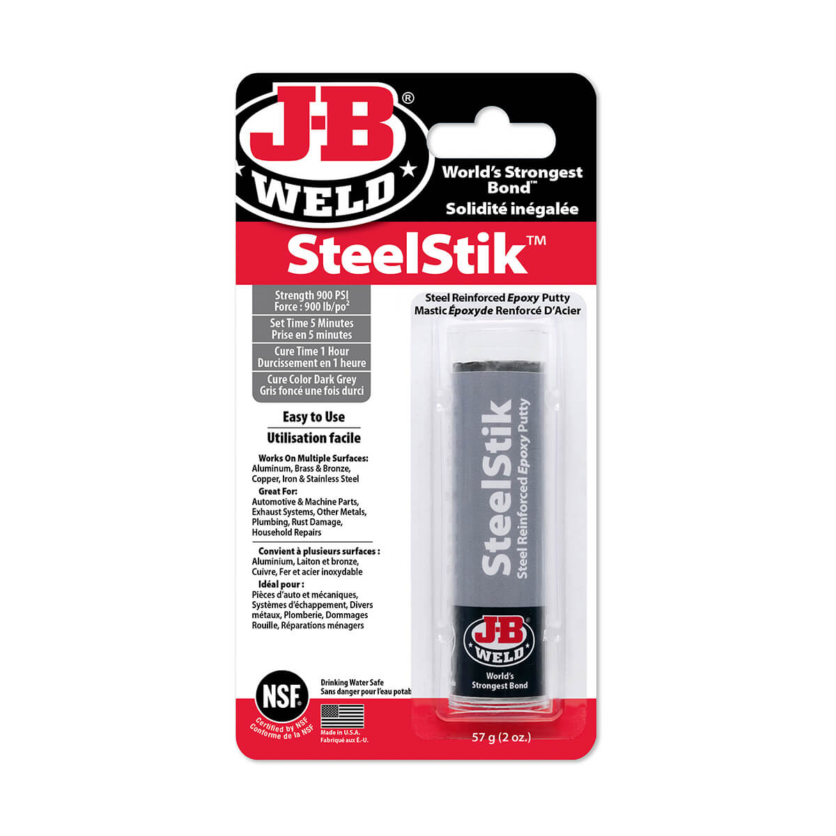 SteelStik Epoxy Putty Stick - 2 oz