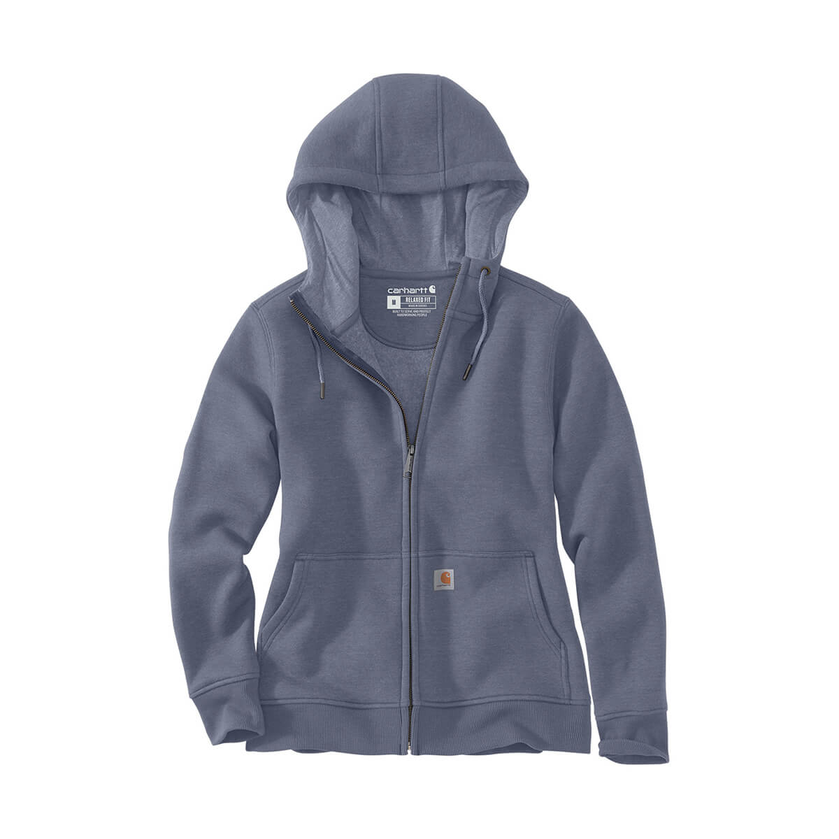 Ladies Relaxed Fit Midweight Full-Zip Sweatshirt - FolkGray Ladies Relaxed Fit Midweight Full-Zip Sweatshirt - FolkGray