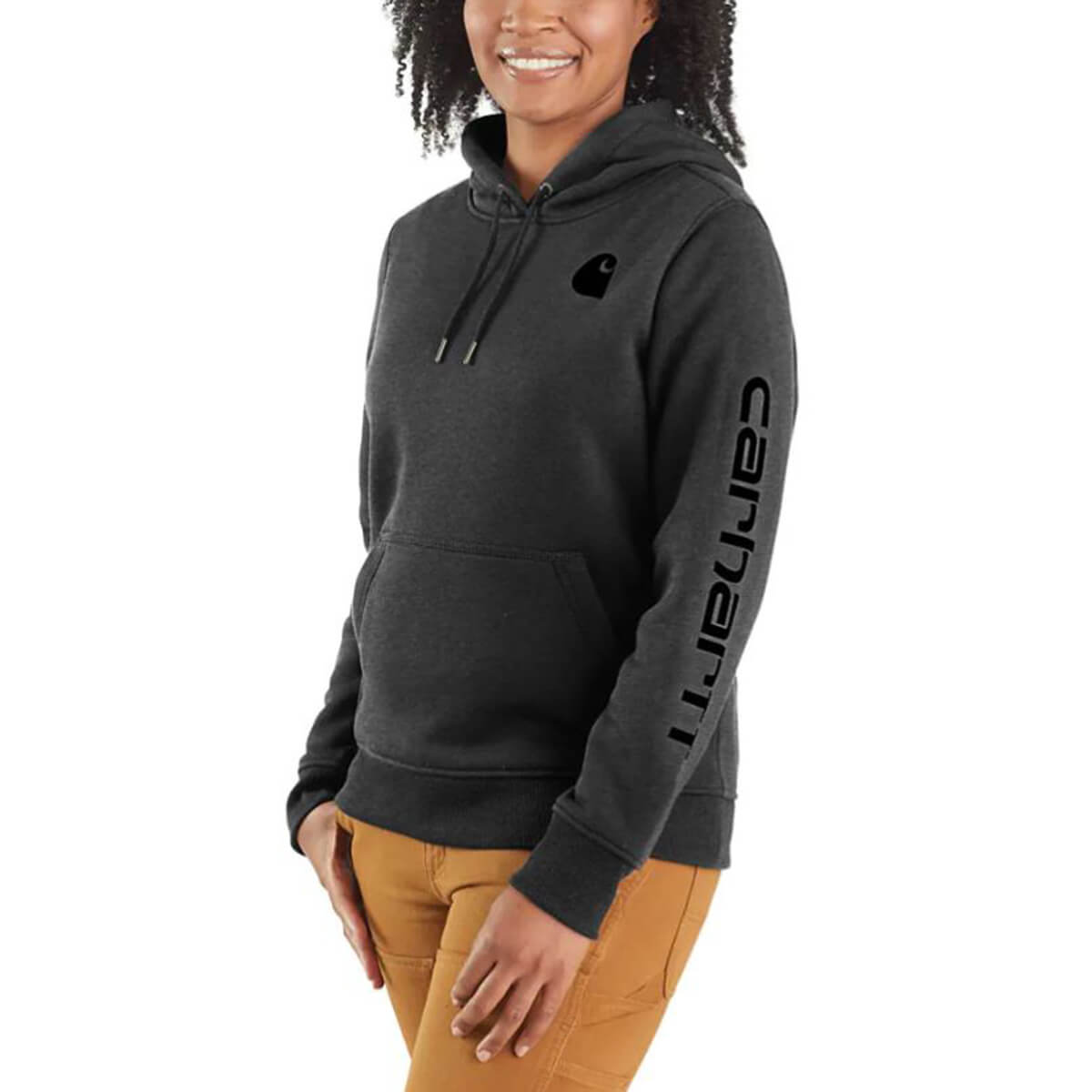 Carhartt Ladies Relaxed Fit Graphic Sweatshirt - Carbon