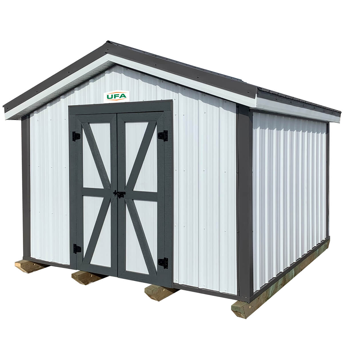 Cladded Gable Shed - 10 ft x 10 ft x 6 ft