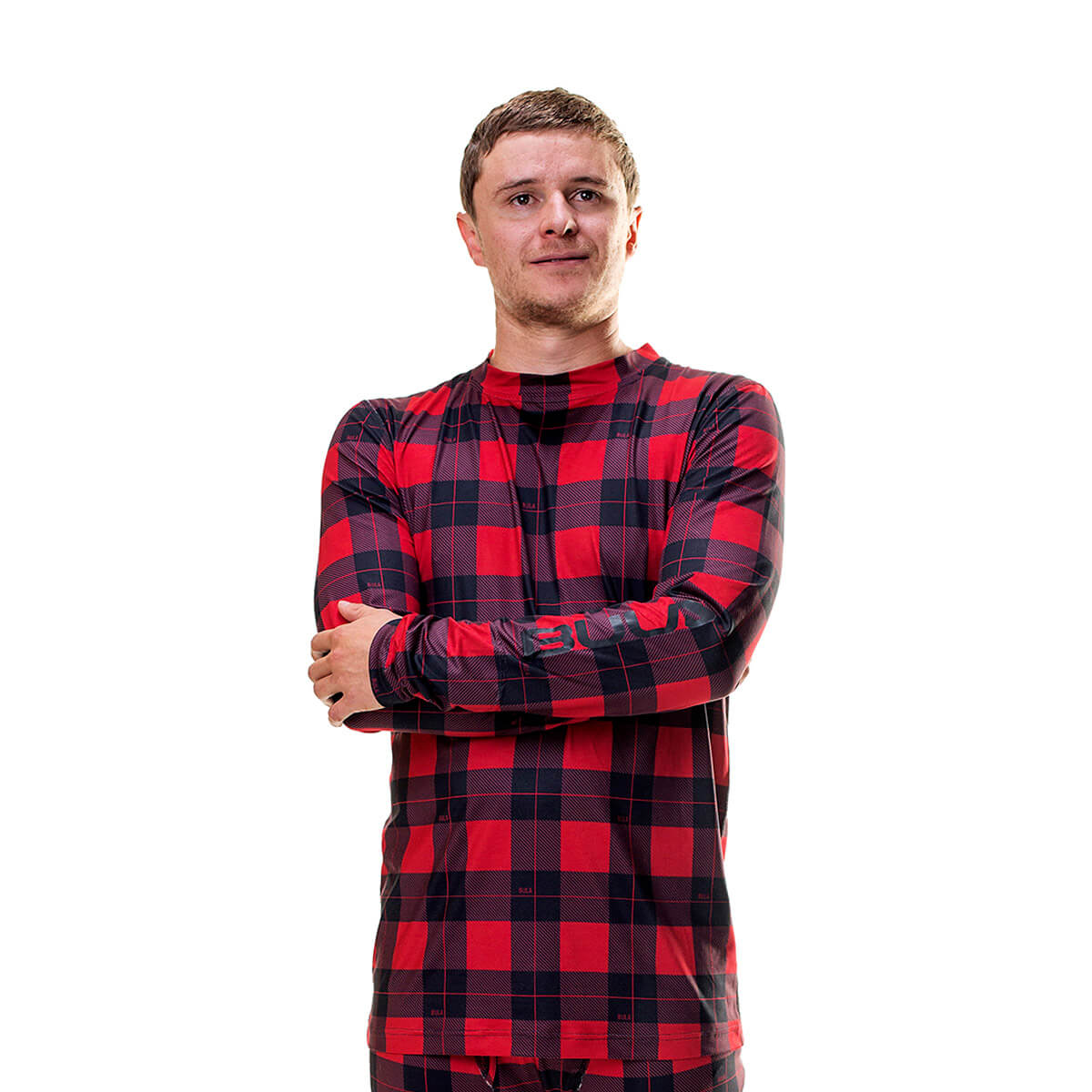 Men's Base Layer Top - Plaid