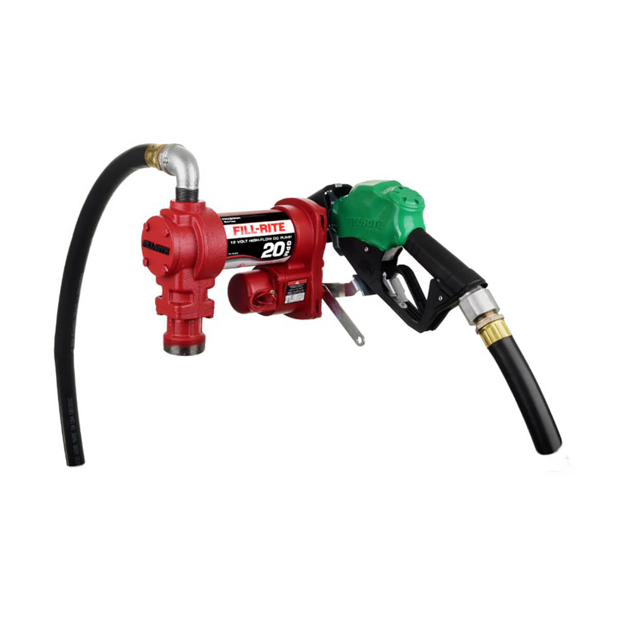 12V DC 20GPM Heavy-Duty Fuel Transfer Pump with Automatic Nozzle