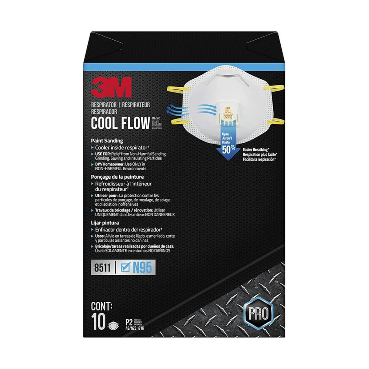 3M Cool Flow Valve Particulate Respirator - 15 pack