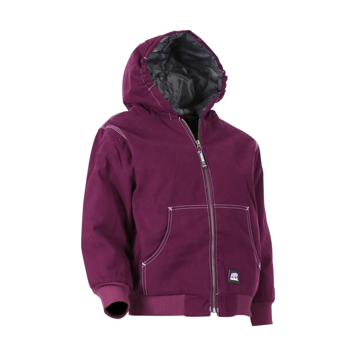 Berne Youth Softstone Hooded Jacket - Plum