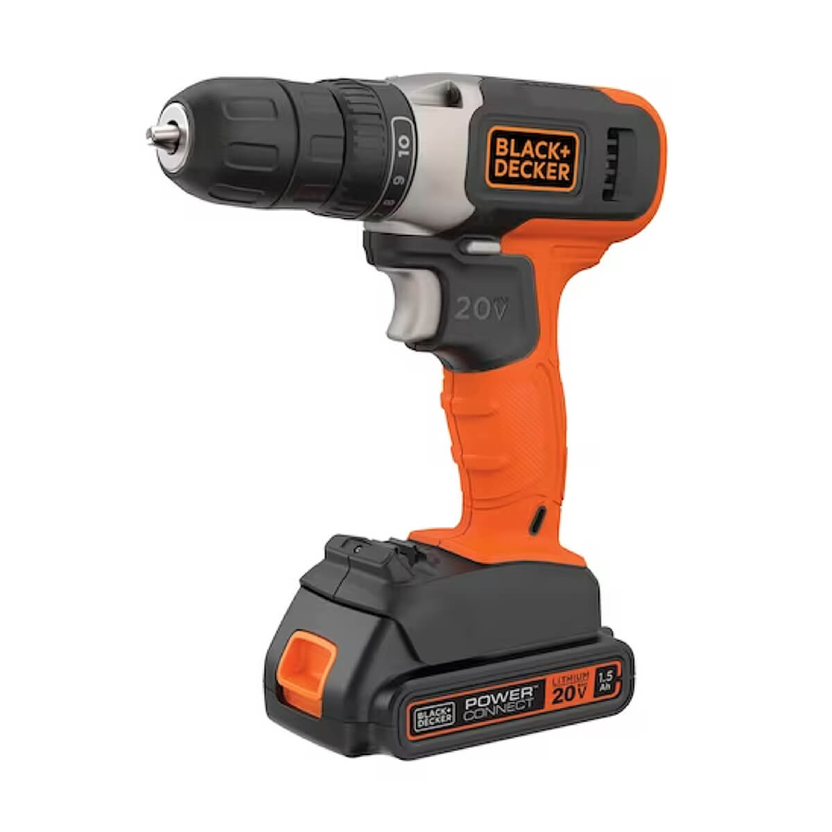 Black and Decker 20V Max Lithium-Ion Cordless Drill/Driver with Battery & Charger
