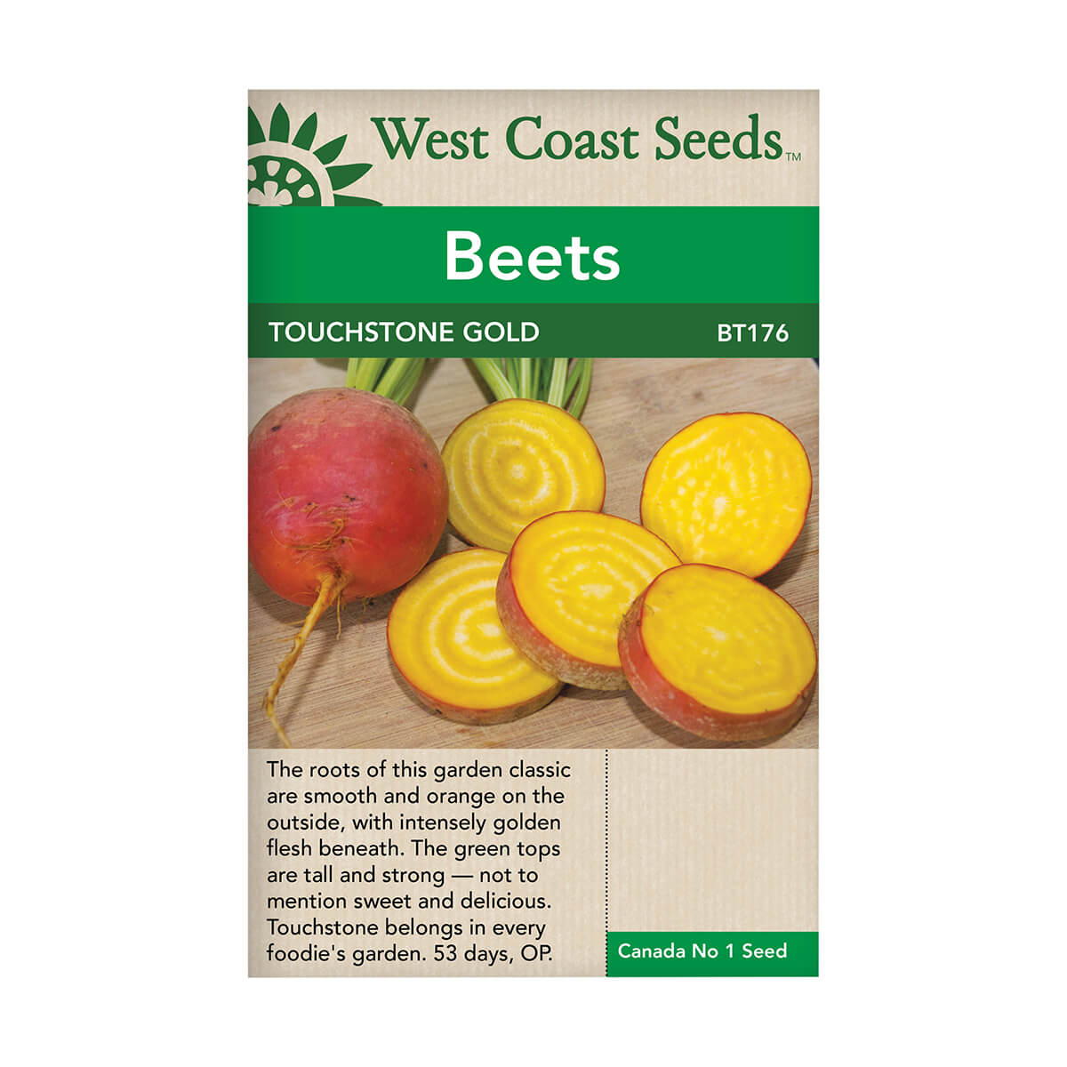 Touchstone Gold Beet Seeds - approx. 252 seeds