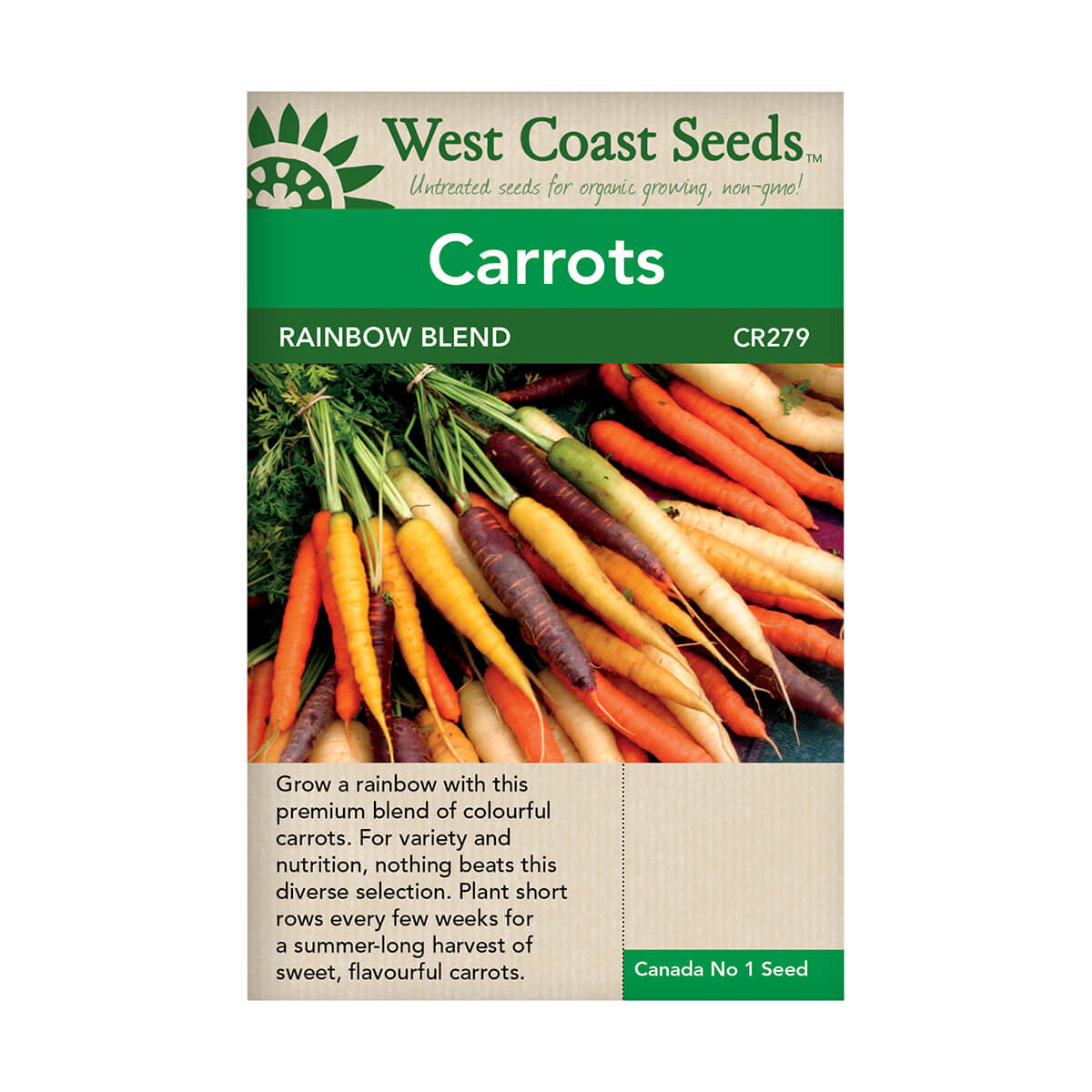 Rainbow Blend Carrot Seeds - approx. 0.75g