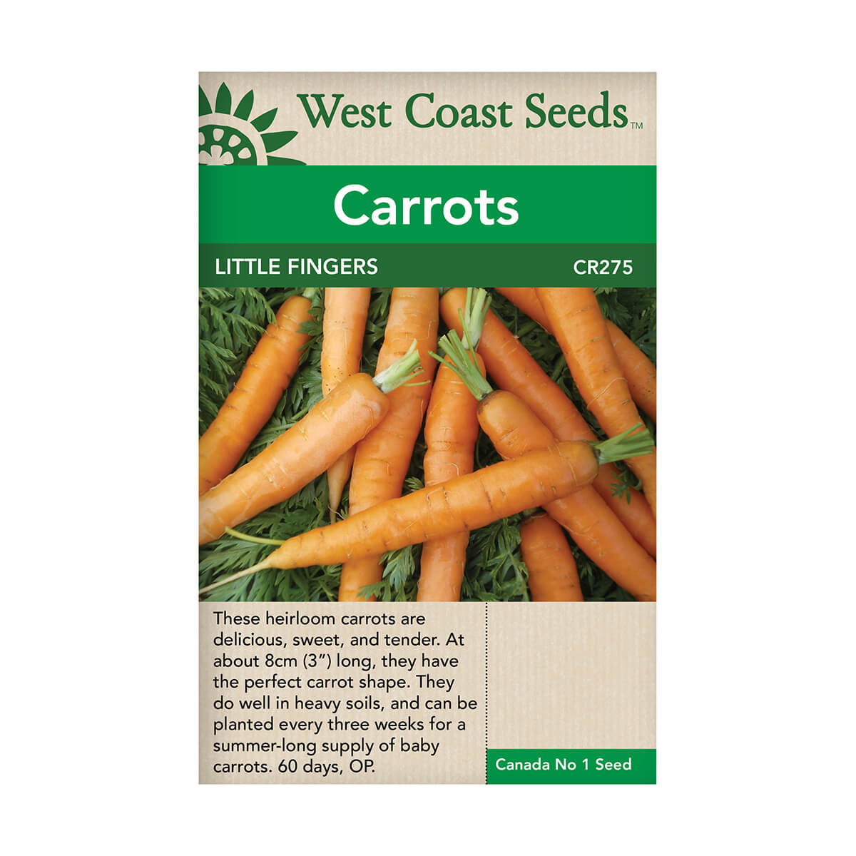 Little Fingers Carrot Seeds - approx. 891 seeds