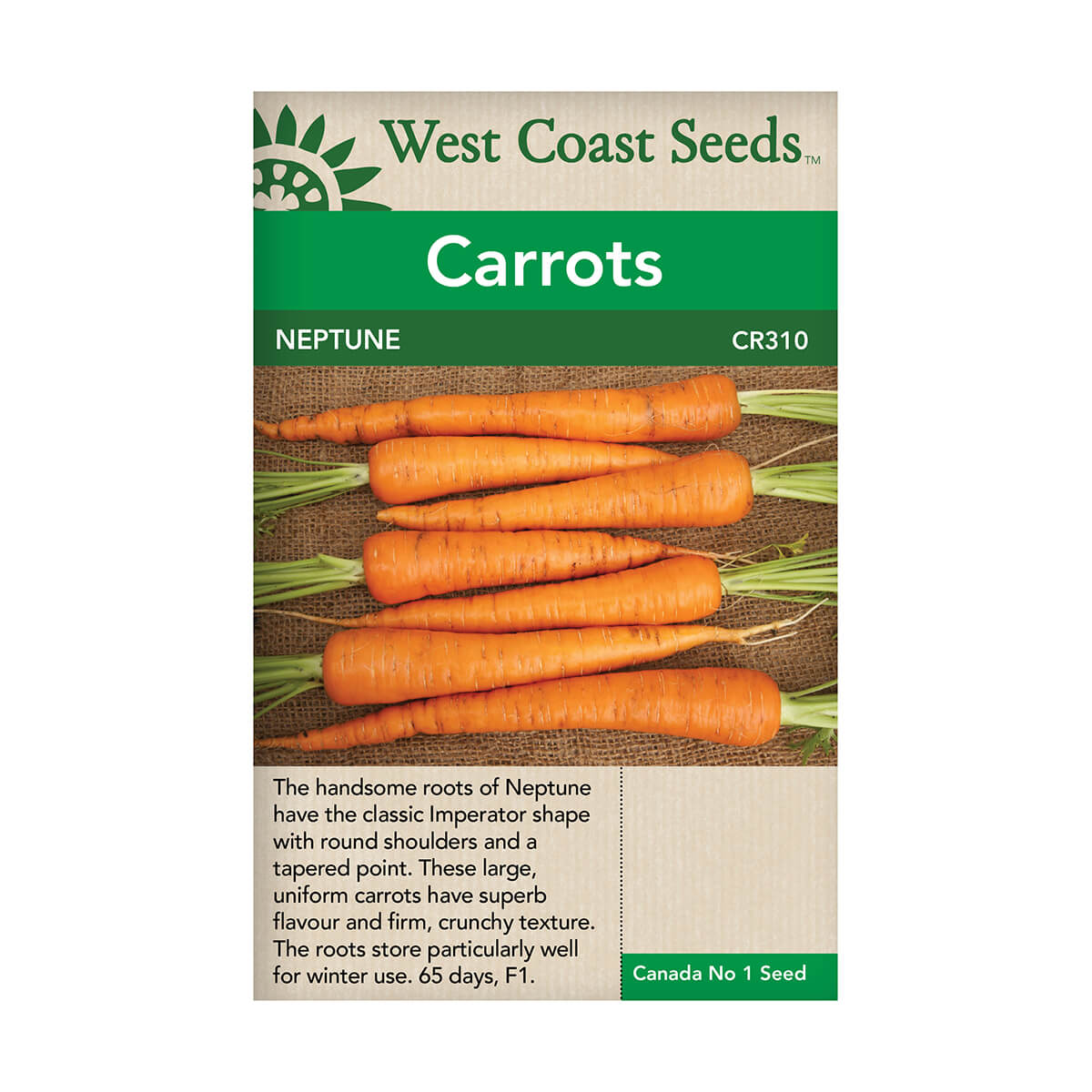 Neptune Carrot Seeds - approx. 612 seeds