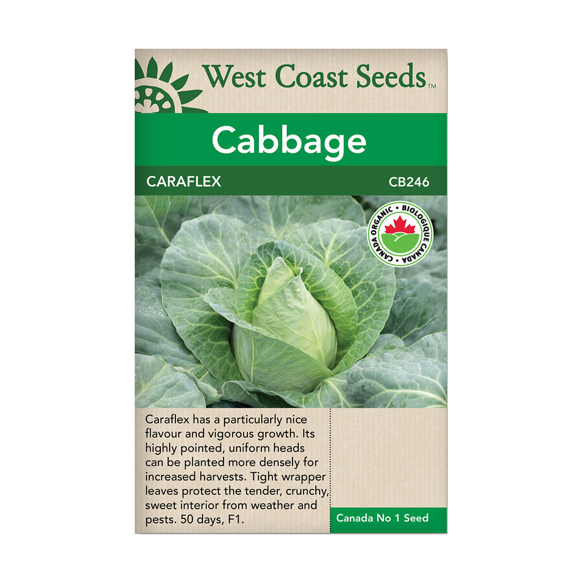 Caraflex Organic Cabbage Seeds - approx. 15 seeds